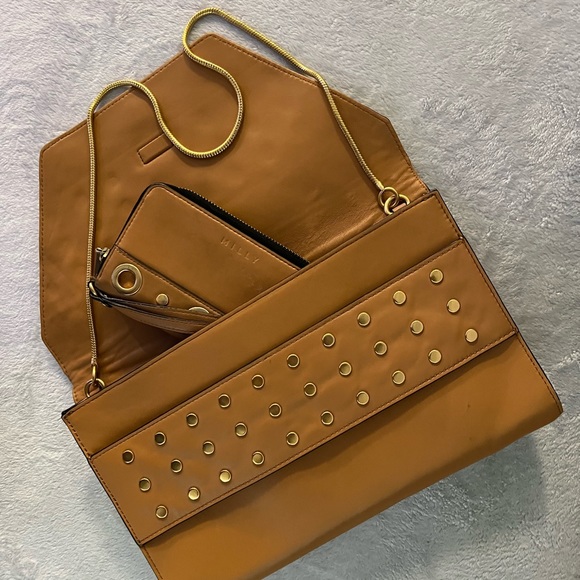 MILLY Clutch/Shoulder Bag with Matching Wallet - Picture 8 of 12